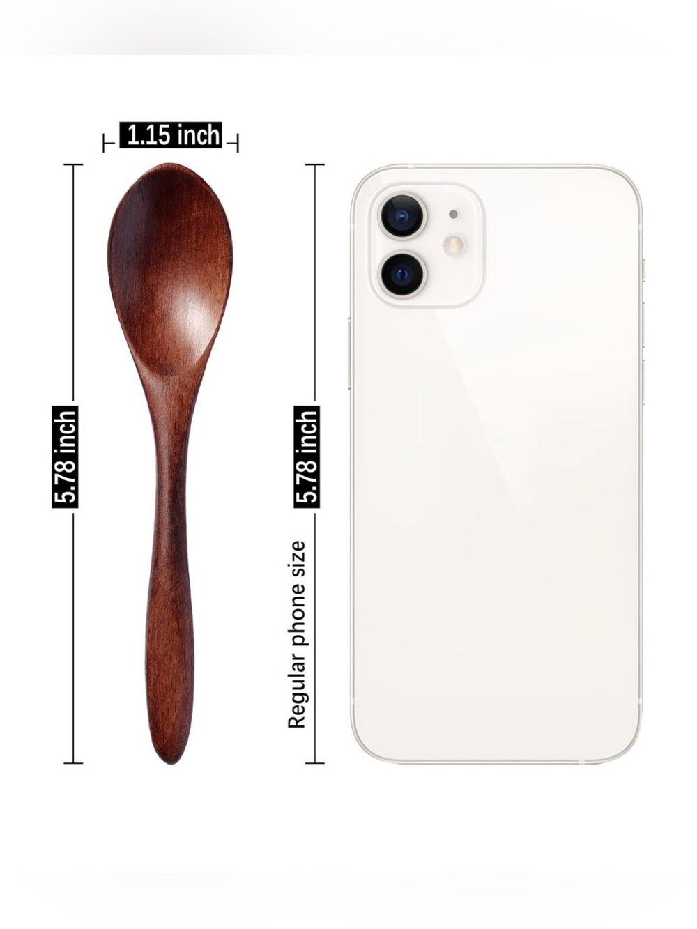 7 small dark wooden spoons natural living products gifts gift idea spoon - Picture 2 of 6